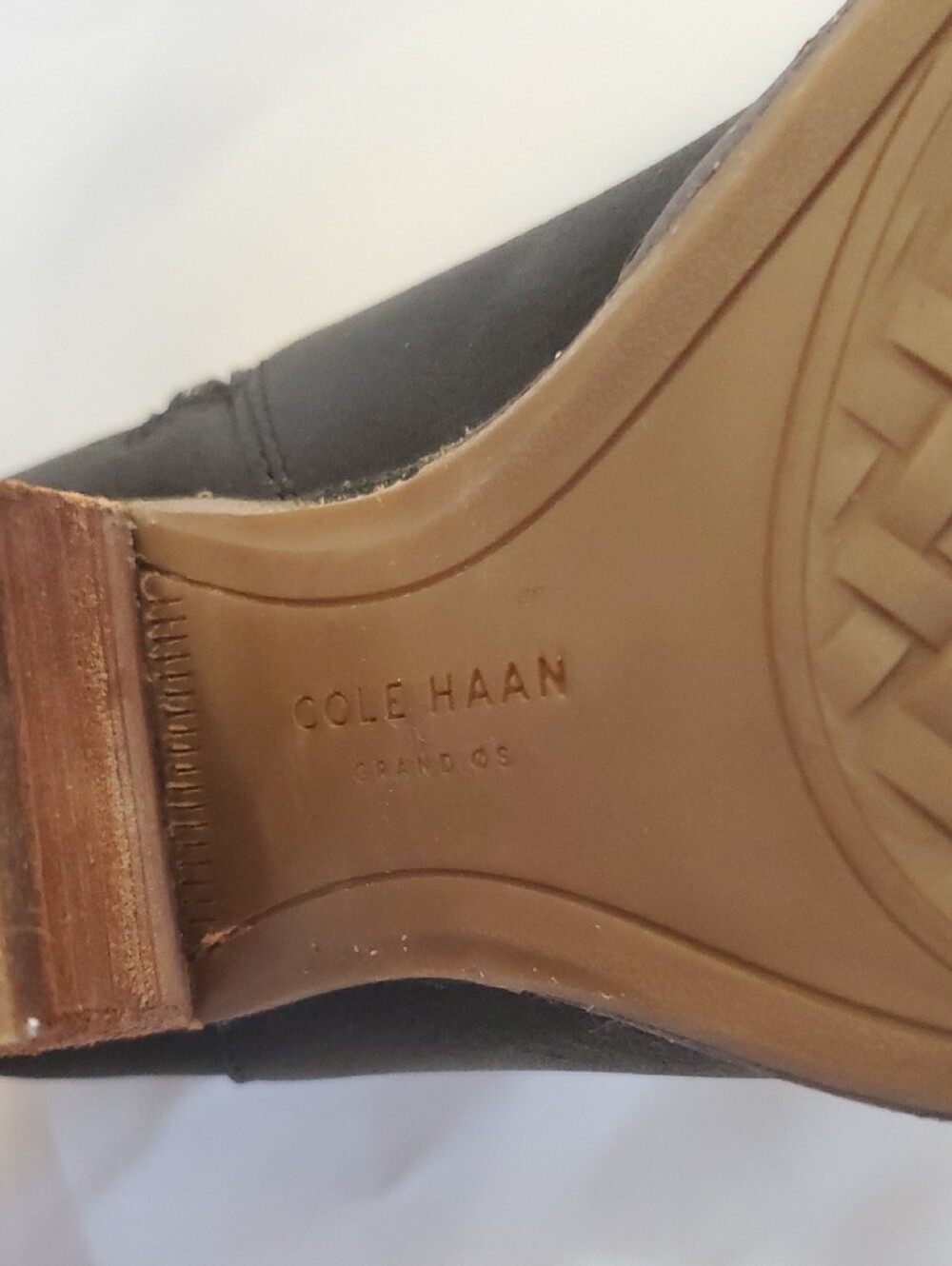 Cole Haan Black Leather Grand OS Prynne Women's Ankle Booties Shoes 8.5 - Picture 11 of 12